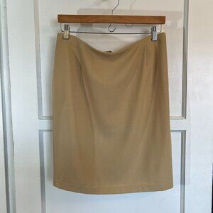 Donna Karen lightweight wool mini pencil skirt